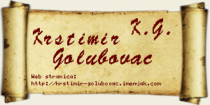 Krstimir Golubovac vizit kartica